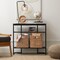 Casafield 12" x 12" Water Hyacinth Storage Baskets, Collapsible Cube Organizers, Woven Bins for Bathroom, Bedroom, Laundry, Pantry, Shelves